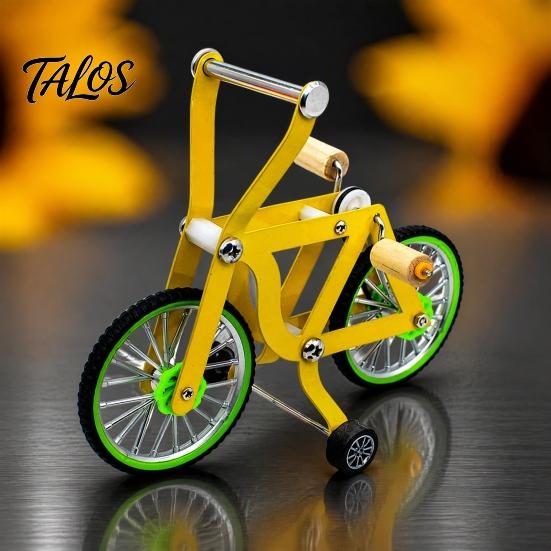 Non-slip Bird Bike Toy Intelligence Training Toy, Interactive Bicycle Exercise Enrichment Educational for Lovebird Conures Parakeet Cockatiel