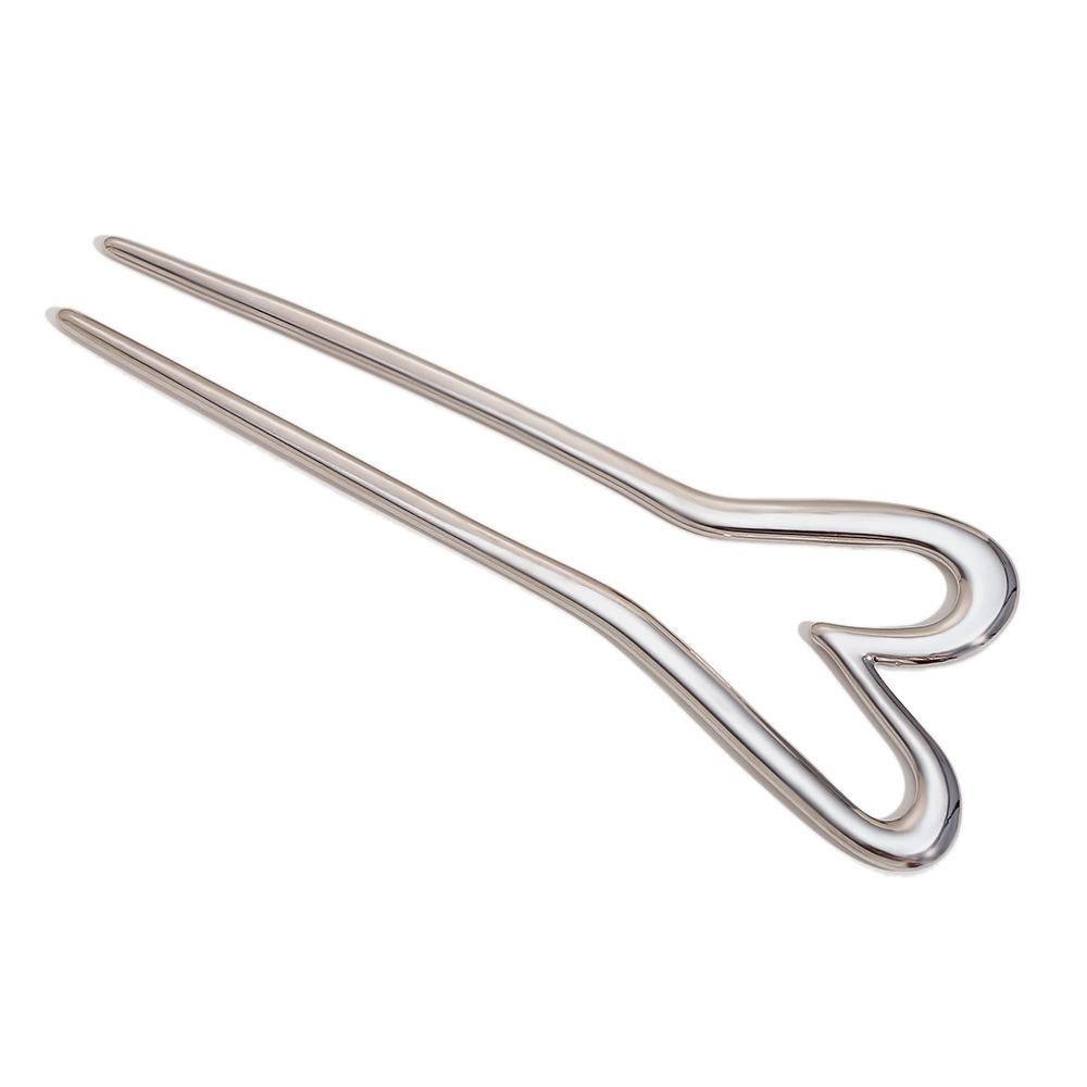Minimalist Style Heart Shape Hairpin for Hairstyle Hair Accessories 18K Gold Plated Stainless Steel Waterproof Gift