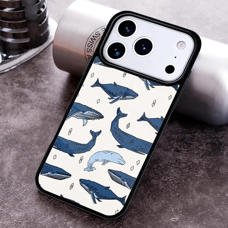 

Baby Whale Phone Case For iPhone 17 16 15 14 13 12 11 Pro Max Plus 17Air Soft Silicone Cover iPhone 16
