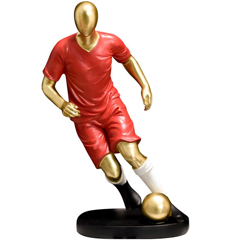 Football players figure statue Modern home office desktop ornament small decoration crafts resin home Front Desk decor sculpture