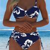 2026 New Style Sexy Bikini Print Strappy Backless Swimsuit for Women