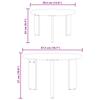 Coffee Table Set 2 pcs Natural Solid Pine Wood