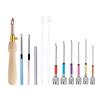 Punch Needle Set Punch Needle Tool with Seam Ripper Needle Threader for Beginner DIY Embroidery Floss Cross Stitching