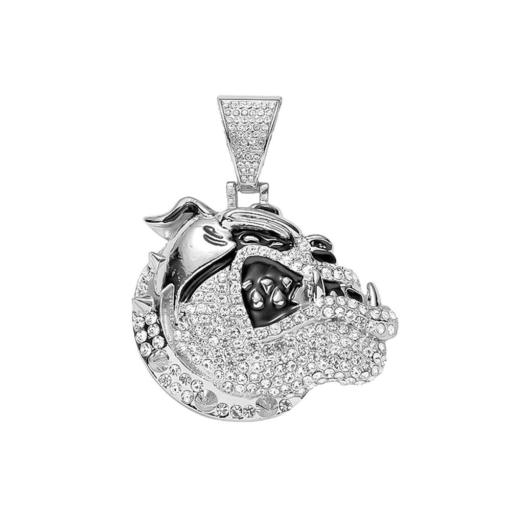 

Модное мужское хип-хоп ожерелье с подвеской в виде собаки и кубинской цепью 13 мм, хип-хоп ожерелья с животными, модные панк-украшения-шармы, подарки