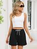 2026 Spring/Summer Sporty Casual Women's Lace-up Pocket Beach Shorts