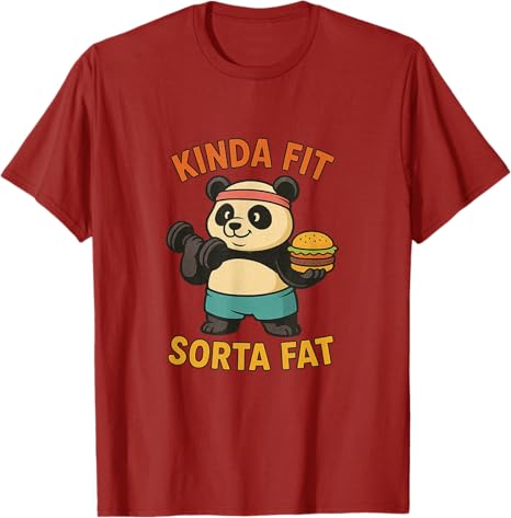 Trochu padne Trochu tlustý Vtipné Posilovna Roztomilý Panda Retro Tričko Fitness Sval Pug Vzpírání Pes Kreslené Tričko Novinka Dárek Y2k Bavlna