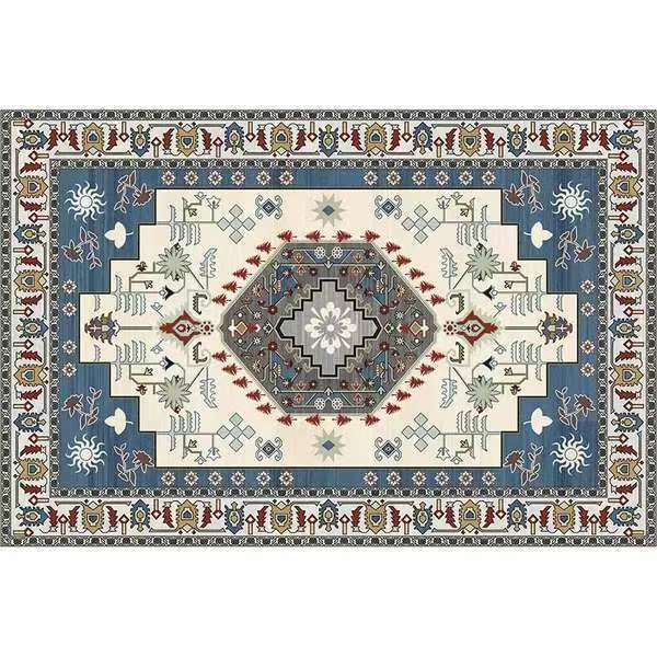 Vintage Living Room Carpet Ethnic Style Bedroom Bedside Carpet Persian Coffee Table Mat