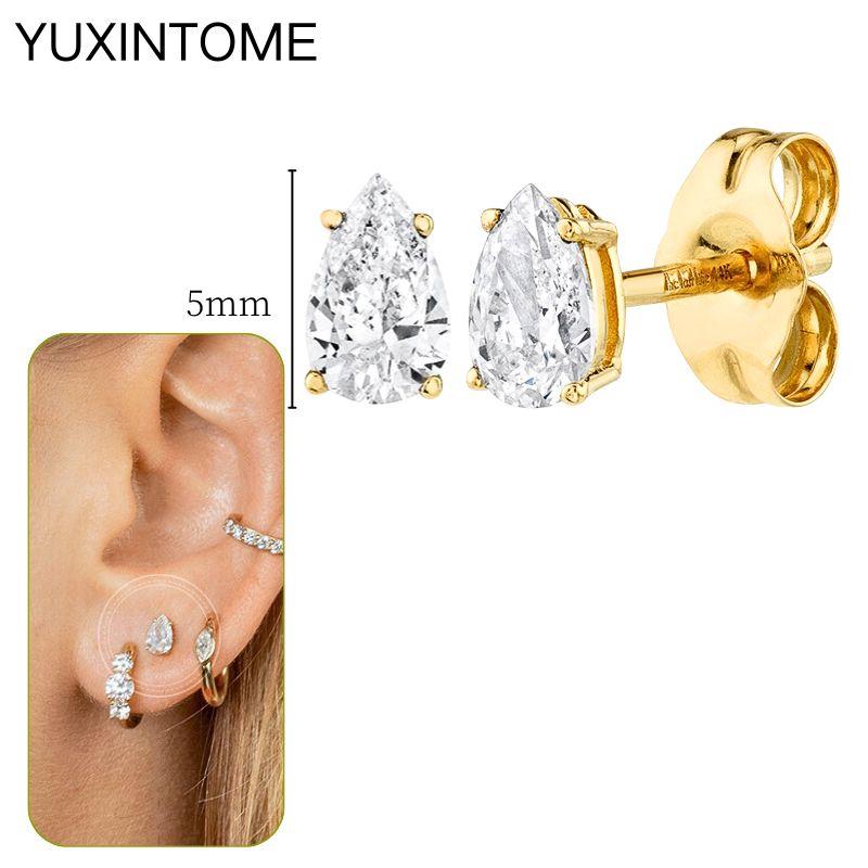 925 Silbernadel Exquisite Weiße Zirkon Steckerohrringe für Damen Geometrische Lange Kette Quaste Ohrringe Luxuriöser Schmuck