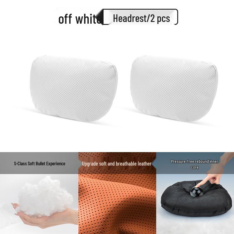 Hongqi Car Seat Cushion Set: Headrest, Neck Pillow, Back Cushion, Lumbar Support