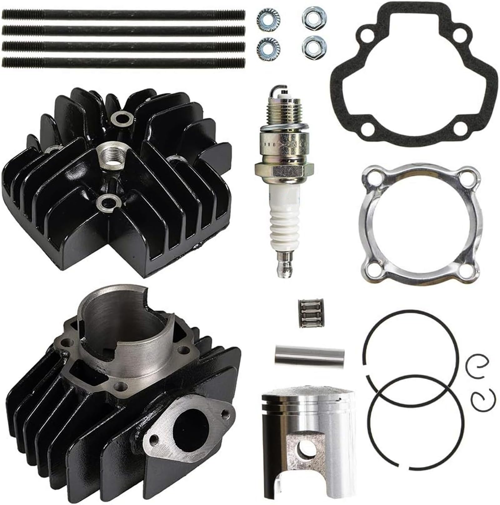 

Leihuo 60cc Комплект поршня, цилиндра и головки для мотоциклов и YT60 PW50, YF60S, 4-Zinger, Tri-Zinger, QT50,