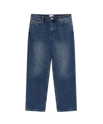 Regular Fit Brushed Denim Pants Blue
