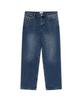 Regular Fit Brushed Denim Pants Blue