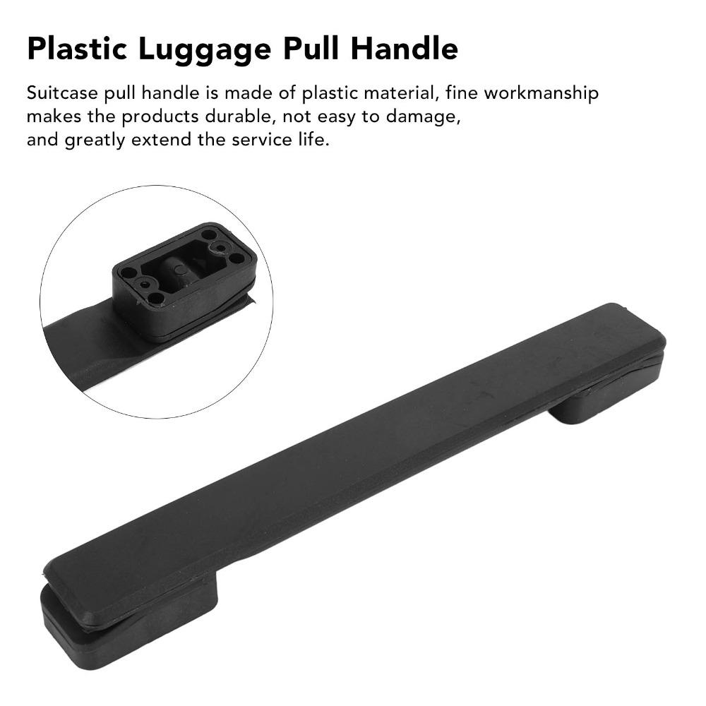 2 Pcs Durable Plastic Luggage Handle 20cm Black Suitcase Handle Replacement Luggage Pull Handle For Cases