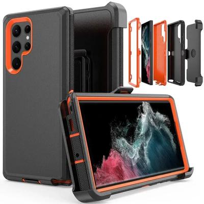 Hybrydowe Pancerne Etui Stojakowe Heavy Duty dla Samsunga Galaxy S23 S22 S21 S20 S24 Ultra S10 S8 S9 Plus Note20 10 Etui Otter Box Wstrząsoodporne Etui Box z Klipsem do Paska