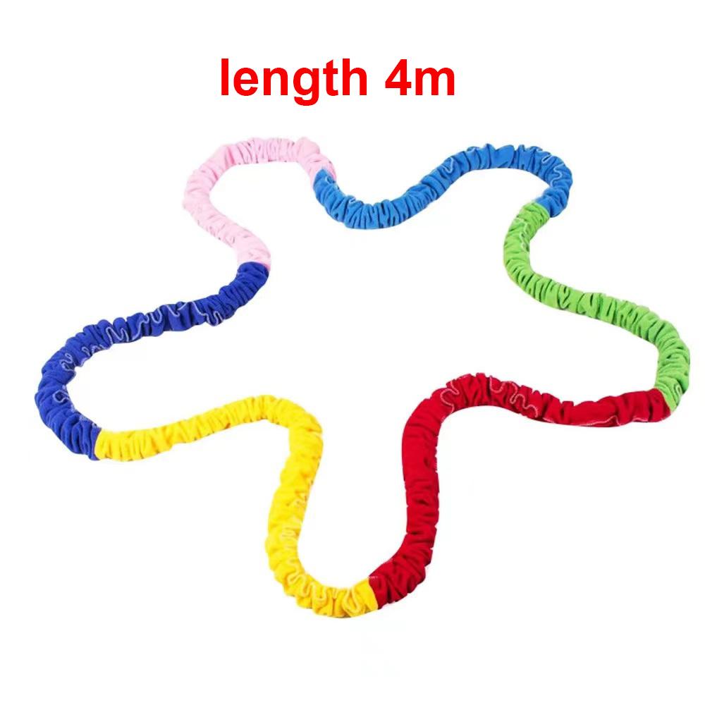 Kindergarten Outdoor Team Cooperation Sport Toys Training Equipment Elasticity Rope Loop Southeast Northwest Running Kids Game