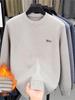 Men's Winter Thickened Mink Wool & Velvet Knit Sweater - Warm, Casual Fashion Pullover for Middle-Aged Men