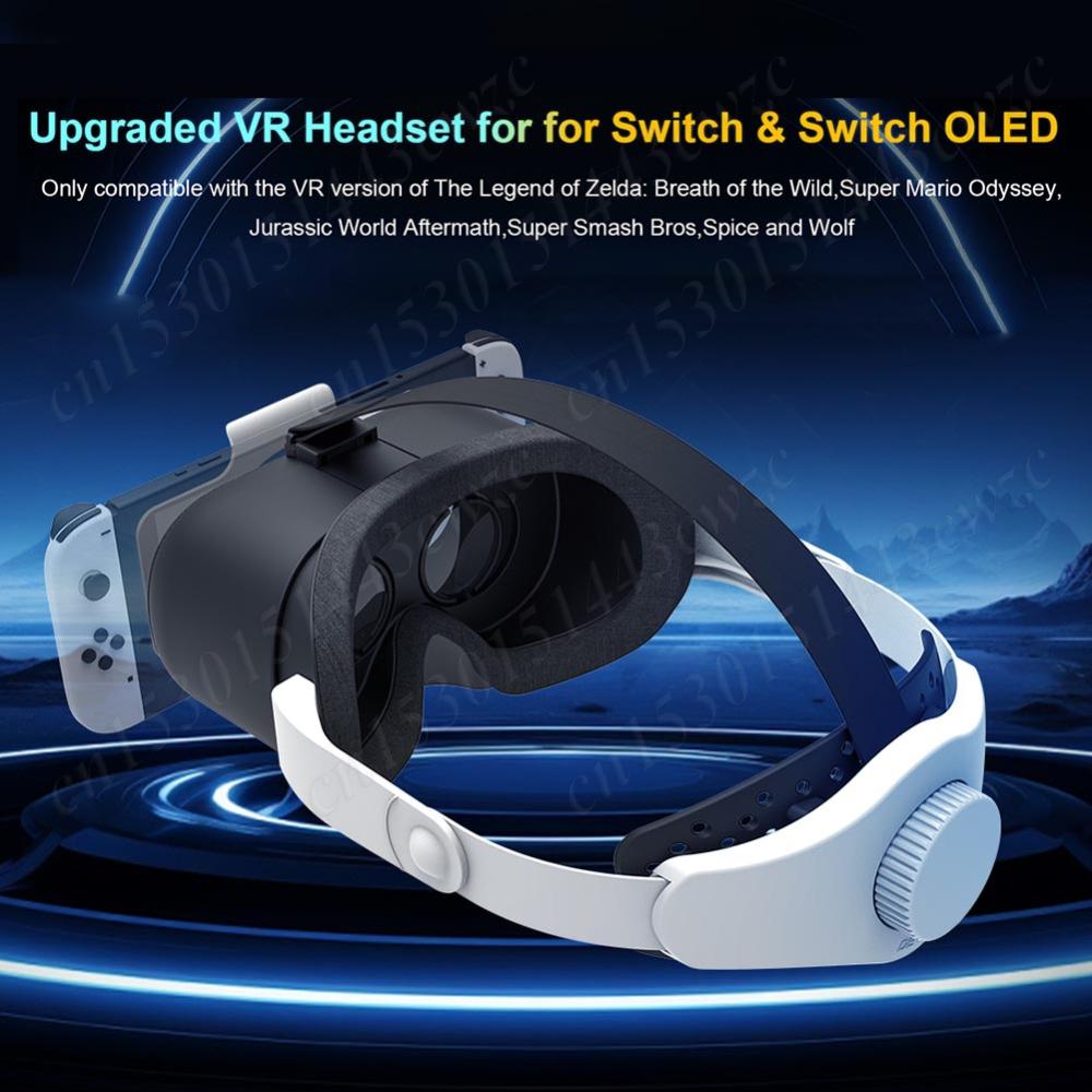 VR Headset Virtual Reality Headset with Adjustable Pupil Distance 3D VR Glasses for Switch & Switch OLED