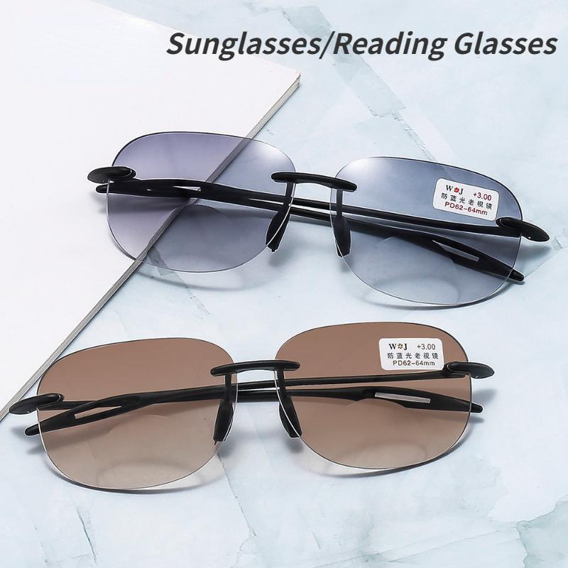 Bifocal Reading Glasses High Definition Mens Sunglasses Presbyopia Anti Fatigue Glasses +1 0 To +4 0