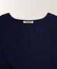 Tudument Strap Shirring T-Shirt_Dark Navy
