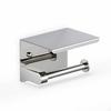 WallMount Toilet Paper Holder with Shelf Compact Metal Washroom