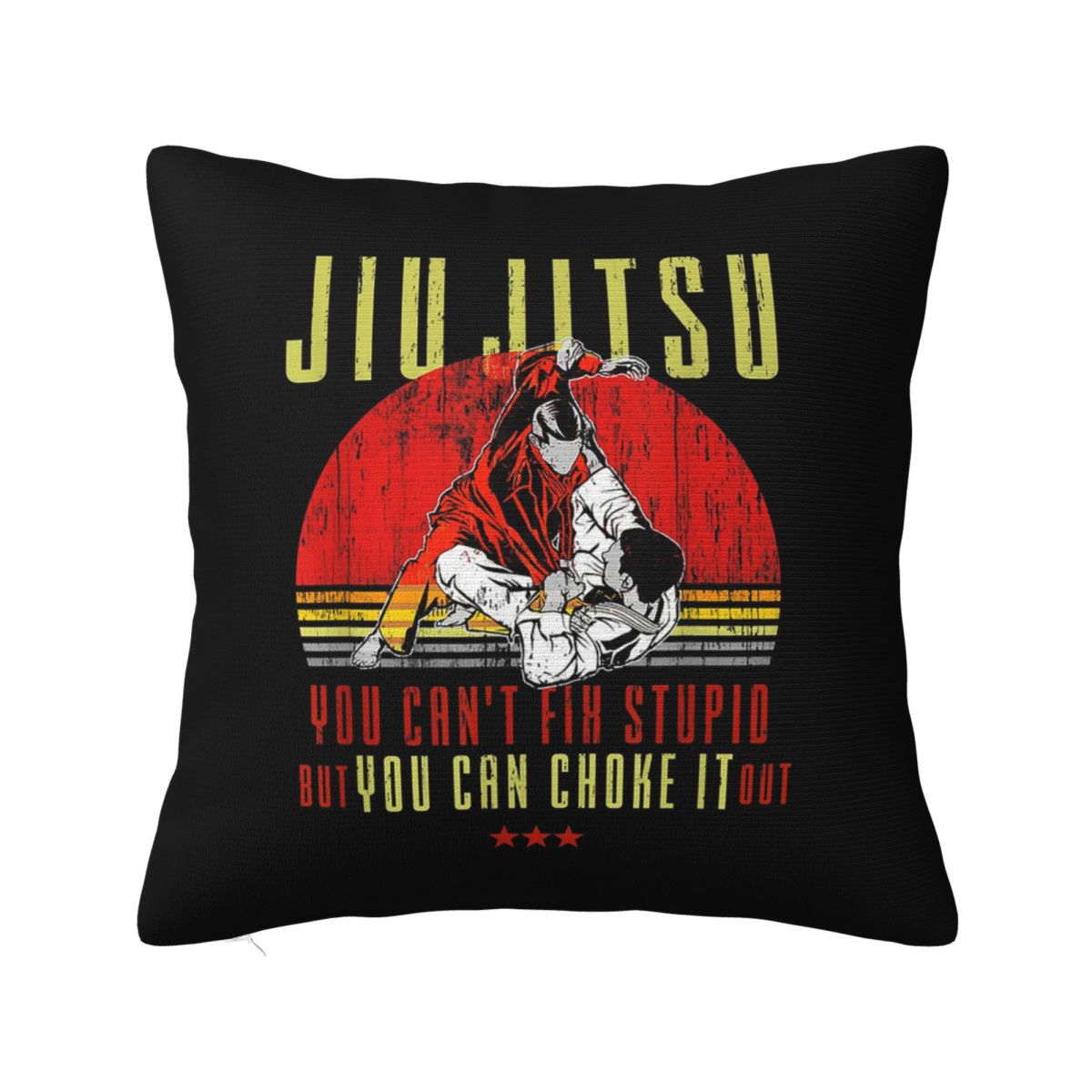 

Brazilian Jiu Jitsu Kanji Square Pillowcase Cushion Cover Pillow Case Throw Pillow Cover for Home Bedroom Car 12x12Inch