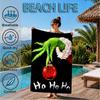 Grin-ch's Festive Adventure Beach Towel, Microfiber Beach Towel, Perfect For Pool, Beach, Travel, Home Decor Beach Party Fan Gifts