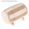 1pc Creative Wooden Money Box Piggy Bank Money Box Savings Wine Barrel Wood Piggy Bank Money Vault Savings Box