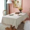Cloth Dining Table Cloth Pastoral Cotton And Linen Daisy Printing Rectangle Tablecloth Coffee Table Cover Cloth Fringed Tableware Tablecloth Factory