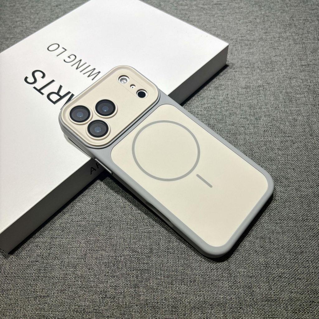 Kompatibel mit Apple 17 Pro/iPhone 16 Pro Max, Magnetische Vollabdeckungs-Silikonhülle für iPhone 15/14 - Weiches Schutzdesign