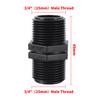 BSP Male Equal Adapter 1/2"3/4" 1"-2.5" Garden Irrigation Water Fitting Hose Barb to Pipe Fittings Aquarium Fish Tank Fittings