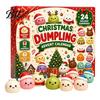 Christmas Countdown Surprise Gift Advent Calendar with Squeeze Toys, Cute Silicone Dumpling Figures, Stocking Stuffers Stress Relief Sensory