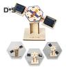 1/2 Sets DIY Artificial Satellite Model Kit Educational Handmade Wooden Puzzle Satellite Model Kids Science Exploration Projects STEM Toy Space Lover