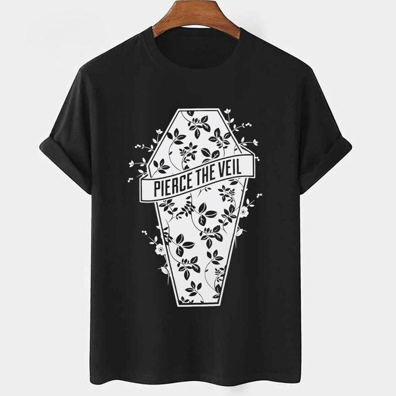 Pierce Flower Pierce The Veil Unisex T-Shirt, Retro Pierce The Veil Unisex T-Shirt XXL