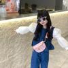 Bear Print Cute Casual Single Shoulder Crossbody Chest Bag Kids Fashion Gift