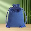 Black Custom Velvet Drawstring Jewelry Pouch