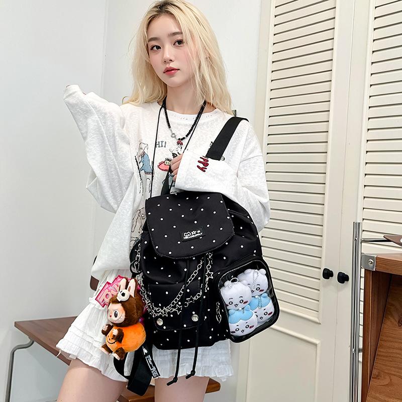 New Student Schoolbag Female Ins Japanese Girl College Style Niche Design Backpack Korean Version Large-capacity Backpack