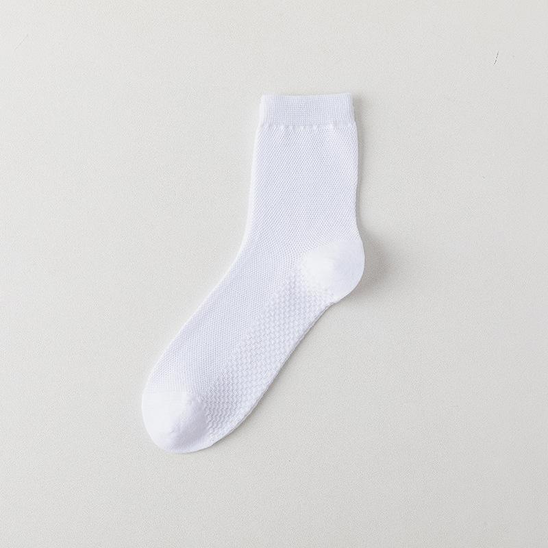 

Женские сетчатые носки средней длины, тонкие, однотонные, универсальные, приятные к коже, бесшовные, хлопковые, без запаха, дышащие и прочные 1 pair белый