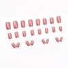 Aurora Flash European Square Nails: Pure Color Whitening Series - Elegant, Simple, Removable Manicure Tips
