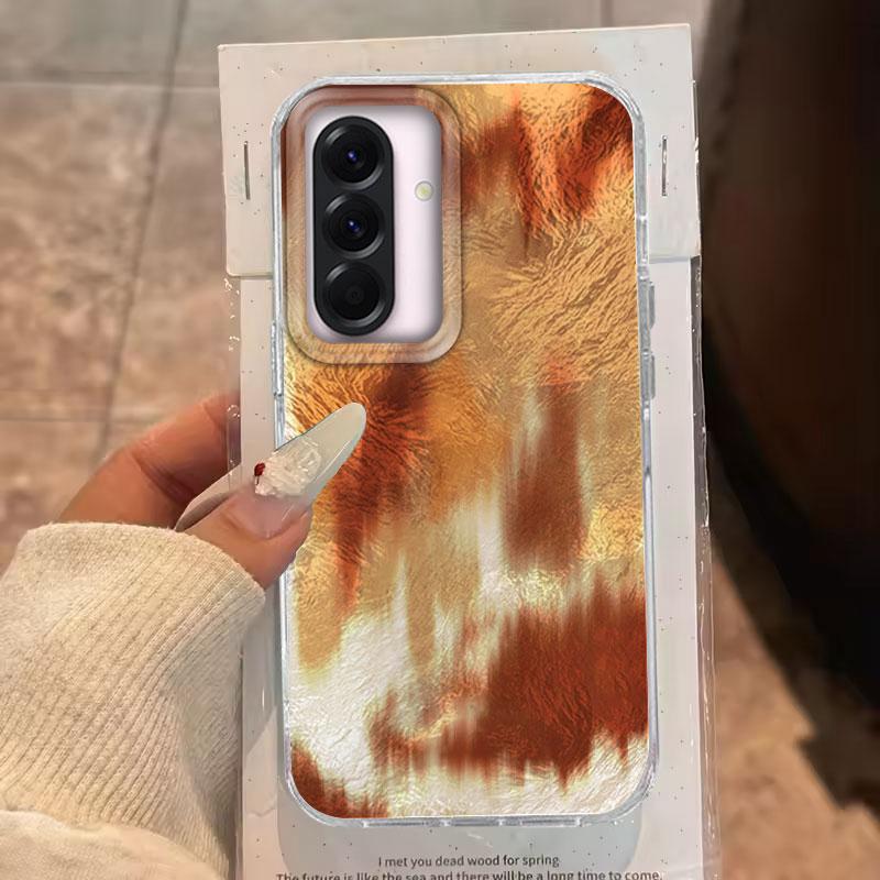 Case For Samsung Galaxy A56 A36 A16 A25 A35 A26 S25 S24 Plus Ultra FE 5G Phone Cover Retro Texture Gradient For Samsung A55 Bag