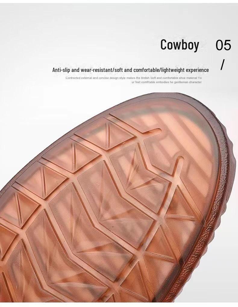 New Men's Summer Cowhide Sandals – Breathable, Versatile, Hollow Design for Casual Wear