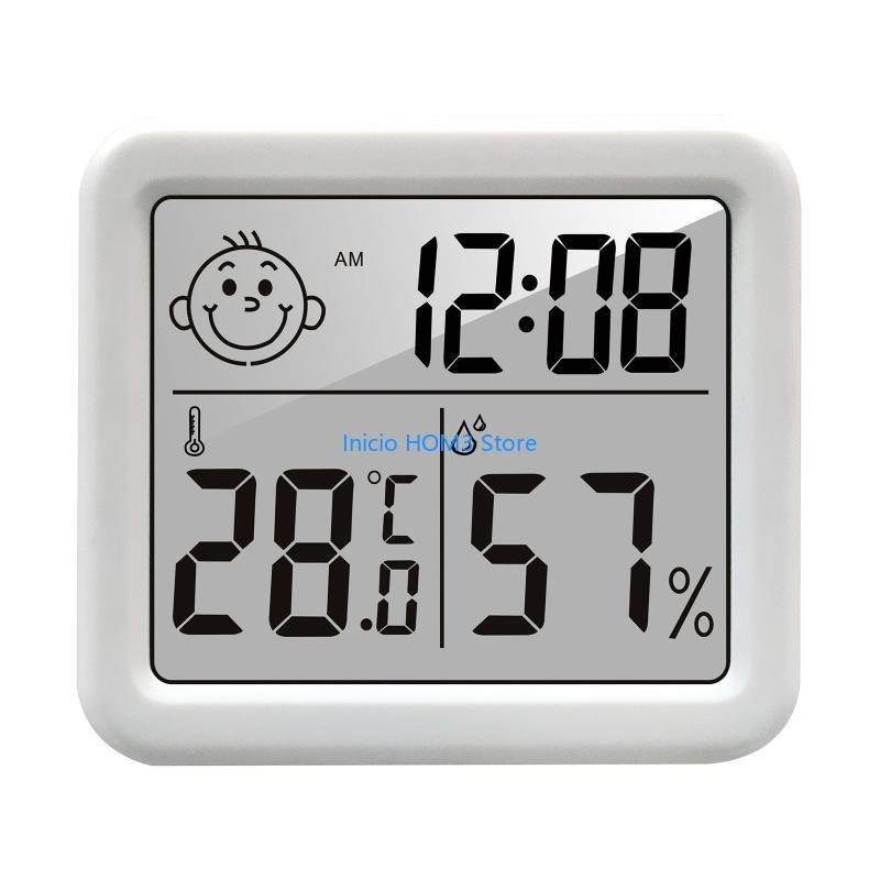 A5YD Digital Thermo-Hygrometer Indoor Room Thermometer Hygrometer LCD Screen Desktop Thermometer with Temperature & Humidity белый