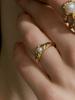 Poppi Silver Pearl Wave Ring (C Type)