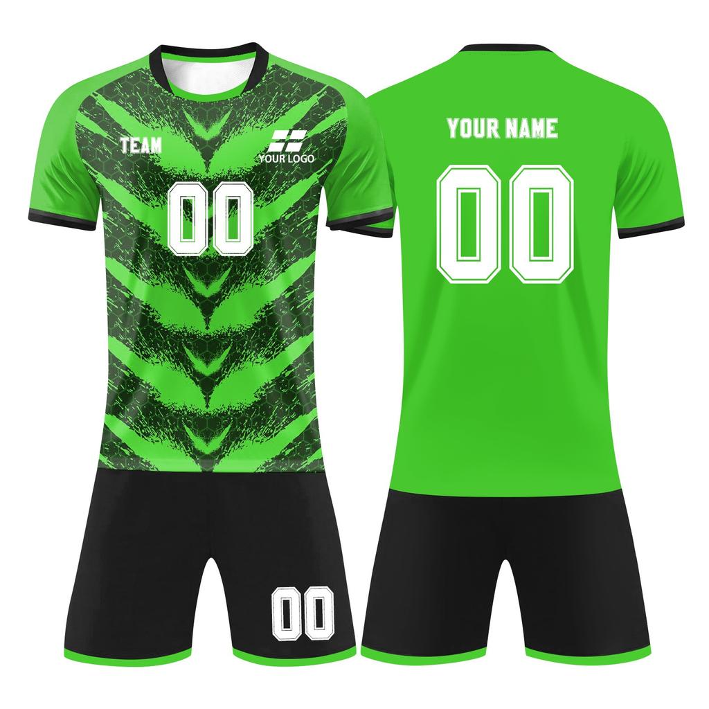 Set Maglia e Pantaloncini Atletici da Calcio per Uomo Uniforme Asciugatura Rapida per Allenamento di Calcio e Sport di Squadra