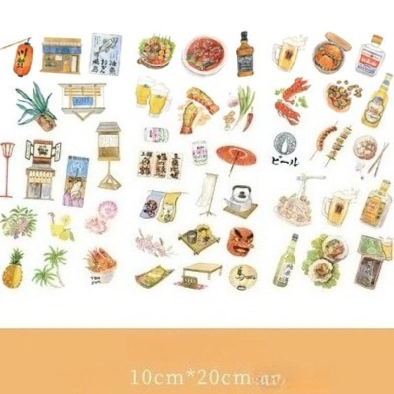 3Pcs Cartoon Flower and Leaf Stickers DIY Diary Stickers Scrapbook Cute Stationery Diary Supplies Material Decoration Stickers