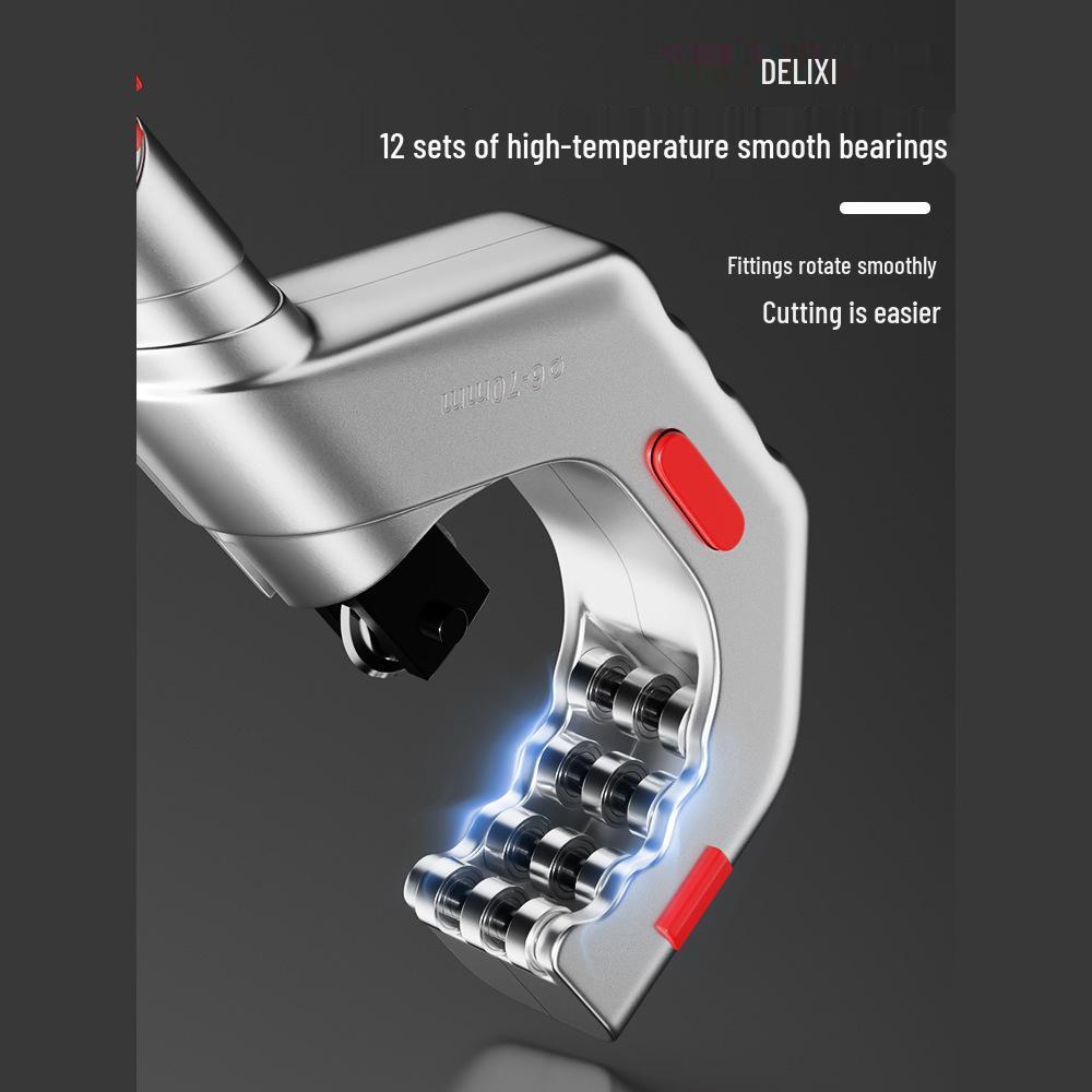 Delixi Manual Pipe Cutter: Quick and Efficient Tool for Cutting Steel, Copper, Iron, and Stainless Steel Pipes
