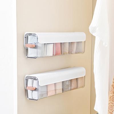 Wandbehang Transparente Unterwäsche Höschen Aufbewahrungsbox Socken Aufbewahrungsbox Closet Organizer Schlafzimmer Aufbewahrungsorganisator