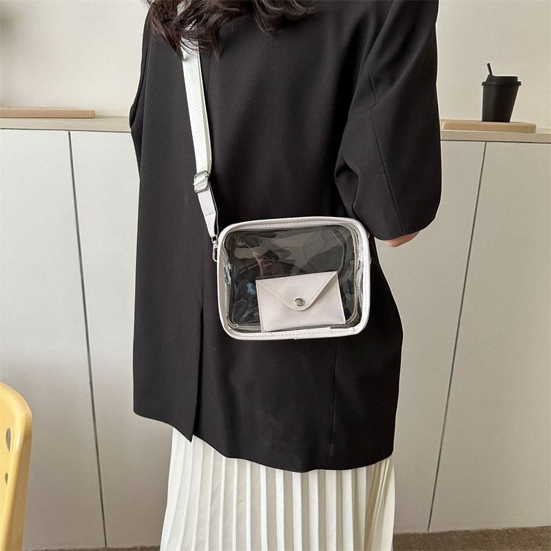 2023 New Autumn Casual Shoulder Bag Street Fashion Pvc Crossbody Bag