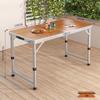 Portable Aluminum Folding Table - Multifunctional Dining, Study, or Outdoor Use