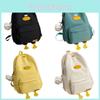 Cute Duck Design Nylon Girls Backpack Waterproof And Spacious High-quality School Bag