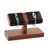 Papten Watch Wooden Watch For 2 Suitable for SM21503 Stand, Stand, Watches, Luxury, Stylish, Display, Storage, Photography, Gifts, etc. (Black)
